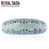 Royal Сальса (Royalsasa) головной убор украшения обжимной зажим держатель пружины верхнюю пластину, изготовленную из акрилового хрусталя зажатой Массона синего