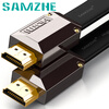 Shanze (SAMZHE) HDMI кабель версии 2.0 2K * 4K цифровой высокой четкости тонкая линия 1 м позолоченными плоский кабель 3D видеопроектор компьютер кабельное телевидение телеприставку GH-10 3d видеопроектор viewsonic pjd5151