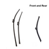 Wiper Blades for Volkswagen T5 Transporter 24&23 Fit Hook Arms 2003 -2013 wiper blades for volkswagen multivan 24