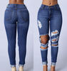 CANIS @ Womens Destroyed Ripped Distressed Slim Denim Pants Boyfriend Jeans Брюки New kanye west represent same jeans men light blue black designer rock star destroyed ripped skinny distressed jeans plus size 40