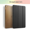 Keymao Case for iPad mini 1 2 3, Tri-fold smart case Ultra Slim PU Leather Transparent Back Case for iPad mini cover case new for apple ipad 2 3 4 ipad2 ipad3 case table smart cover slim magnetic pu leather stand cases
