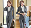 Novelty Gray Long Sleeve Autumn Winter Career Blazer Coat Formal Professional Ladies Slim Fashion Jackets Coat Outwear Uniforms ws7511 men s autumn winter wear british style slim coat khaki l