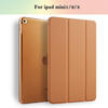 Keymao Case for iPad mini 1 2 3, Tri-fold smart case Ultra Slim PU Leather Transparent Back Case for iPad mini cover case new for apple ipad 2 3 4 ipad2 ipad3 case table smart cover slim magnetic pu leather stand cases