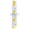 Ai Yi IO LMPS160-1 6 position control socket 3 meters yellow white