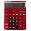 SHARP EL-8128-RD Business&Office Calculator Wine Red