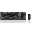 Shuangfeiyan A4TECH 3200N Wireless Mouse Keyboard Set Wireless Keyboard Mouse Set Wireless Keyboard Set Computer Keyboard Laptop Keyboard Black