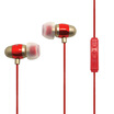 Heavit havit earbuds I6-1Ear bullet headphone iphone wire aluminum-magnesium alloy ear earbuds ruby ​​red