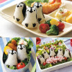 DIY Picnic Kitchen Cutter Molde De Sushi Bento Rice Ball Pingüino Molde Sandwich