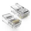 Tencia TC super five unshielded crystal head pin contact plated 18K gold RJ45 computer crystal head 8P8C network cable connector 100 box TC-P5100