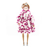 Fashion Clothes for Doll Leopard-printed Plush Coat Doll Clothes Accessory for Kids Toy Present