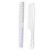 2Pcs Salon Hair Comb with Scale Professional Barber Hairdressing Steel Comb Metal Hair Cutting Comb