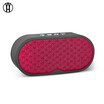 WH F3 Mini Portable Card Bluetooth Sound Woodgrain Cloth Bluetooth Speaker Computer Speaker