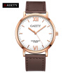 Gaiety Men\s Rose Gold Simple Leather Band Wrist Watch G032