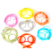 Creative Fun Eyeglasses Straw Crazy Design DIY Silly Transparent Funny Stylish Cartoon Plastic Gift for Kids