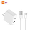Xiaomi ZMI Dual USB Charger US QC 30 Power Adapter Type-C Charging Cable Adaptor Socket Plug Home Travel Charger Converter Wall C