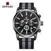 REWARD 63090 Six-pin Waterproof Calendar Nylon Belt Watch