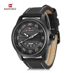 Naviforce 9124 Male Quartz Watch Date Day Display Men Wristwatch