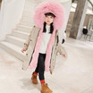 Baby girl winter clothes winter girl jacket autumn baby girl jacket natural fox fur collar girl jacket discount warm childrens