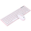 Ling snake wireless keyboard&mouse set wireless mouse keyboard set chocolate ultra-thin key cap office set MK316 pink