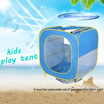 Waterproof Up Children Awning Outdoor Tent Baby Beach Camping Tent UV-protecting Sunshelter with Pool Kids Sunshade Beach Happy Ga