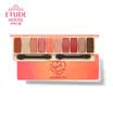 ETUDE HOUSE Fun Color Multicolor Eyeshadow Palette 10g Peach Farm Net Red Eye Shadow Matte Pearlescent 10 Colors Easy to Color No Fly Powder
