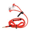 zipper earphone 35mm in-ear earphones with microphone headset head phone for iPhone Android wired earphone for phone