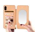 2018 Hot Sales Lady Makeup Mirror With Card Pocket Phone Cases For samsung s8 plus Wallet TPU Business Dirt-Resistant Phone Cases