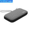 ORICO 25-inch mobile hard disk protection bag portable shockproof digital storage bag Oxford cloth wear-resistant multifunctional protective cover box gray PH-D2