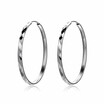 Personality Circle 925 Sterling Silver Female Fashion Exaggeration Jewelry Accessories Creative Hoop Earrings for Women Girls