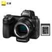 Nikon Z6 full frame micro single digital camera body with FTZ bayonet adapter XQD 32G memory card