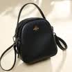 Bolso bandolera de cuero Viney Bolso mini femenino Versión coreana del bolso de las señoras del bolso Messenger salvaje negro clásico