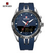 REWARD 63095 Male Quartz Digital Movt Watch Silicone Strap Fashion Wristwatch