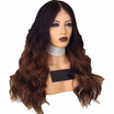 T1B30 Ombre Brazilian Lace Wig 100 Human Hair Lace Front Wig Glueless Wavy Natural Virgin Hair Wig With Baby Hair Preplucked