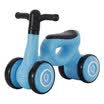 Niños Equilibrio Bicicleta 4 Ruedas Sin pedales Juguetes de viaje para bebés de plástico Twist&Wiggle Scooter Por 10-36 meses Girl Boy Black Blue