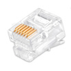 Smart mouse NOYAFA NF-1006 100 6P6C telephone crystal head copper plated gold RJ11 interface telecommunications wiring
