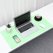 BUBM mouse pad oversized office desk pad laptop pad keyboard pad office desk table mat home mat waterproof support large custom matcha green sky blue medium