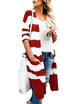 Long striped cardigan