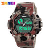 SKMEI Mens Waterproof Sport Army Alarm Date Analog Digital Black Wrist Watches