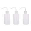 3pcs 250ml Tattoo Wash Bottle Plastic Green Soap Squeeze Bottle Flower Watering Can Kit Curved Nozzle Tattooing Cleaning Tool