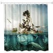 Paddle Girl Polyester Shower Curtain Bathroom Curtain High Definition 3D Printing Water-Proof