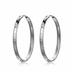 Personality Circle 925 Sterling Silver Female Fashion Exaggeration Jewelry Accessories Creative Hoop Earrings for Women Girls