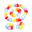 4PcsSet Luau Tropical Hawaiian Wreath Summer Flower Party Decorations Colorful Beach Dress Adorning Necklace Bracelets Headband S