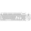 Black Jue AJAZZ X1080 wired mouse&keyboard set USB interface office keyboard&mouse set computer notebook wired mouse keyboard set white