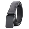 xsby Mens Genuine Leather Ratchet Dress Belt With Automatic Buckle