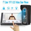 7 "TFT Video en color Teléfono de la puerta Intercomunicador Timbre de la casa Sistema de sistema de seguridad IR Cámara Monitor Altavoz