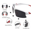 Sports Eyewear Bike Cycling Glasses Sports Sunglasses UV Polarized Lens for Fishing Golfing Driving Running Eyewear Polarized Glas