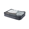 Netease strict selection of woven fabric foldable travel storage bag travel business hotel clothing storage bag black large single layer