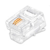 Smart mouse NOYAFA NF-1006 100 6P6C telephone crystal head copper plated gold RJ11 interface telecommunications wiring