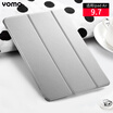 YOMO Apple 20182017 New iPad CaseProtection Shell 97-inch Tablet Case Lightweight Drop-proof Tri-Fold Bracket Smart Sleeping Holster Gray