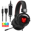 ONIKUMA K3 35mm Gaming Headset Stereo Over Ear Headphones RGB LED Lights Noise-canceling Microphone Volume Control for PS4 New Xb